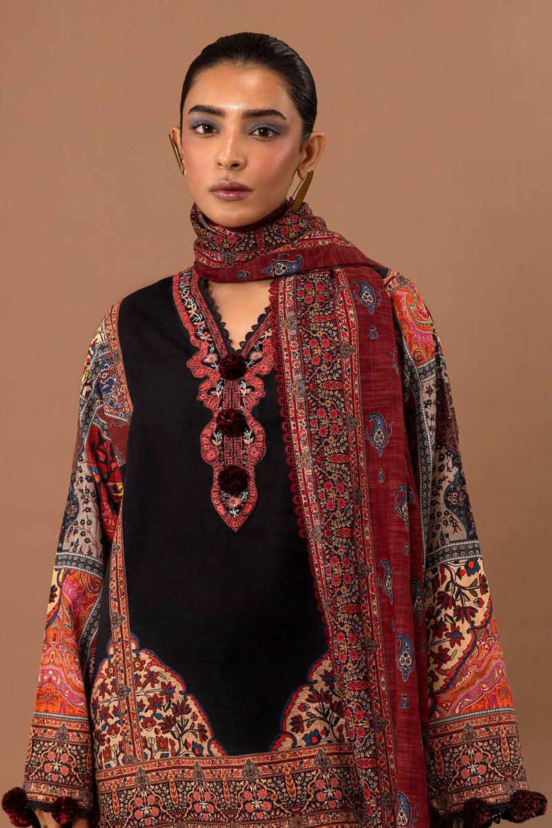 Sana Safinaz | Mahay Winter 24 | H243-019A-2BQ by Sana Safinaz - Designer Dress - Type: Luxury - Available at Libayah - 100% Original
