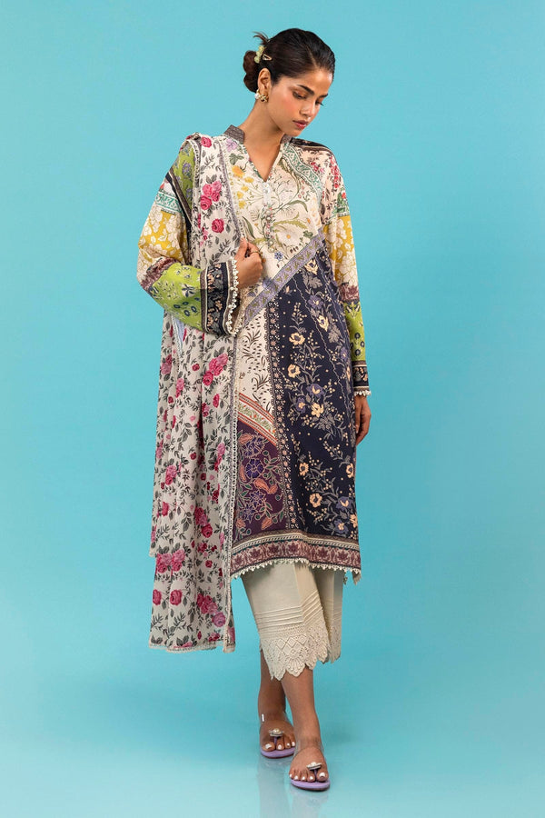 Sana Safinaz | Mahay Winter 24 | H243-020B-2DI by Sana Safinaz - Designer Dress - Type: Luxury - Available at Libayah - 100% Original