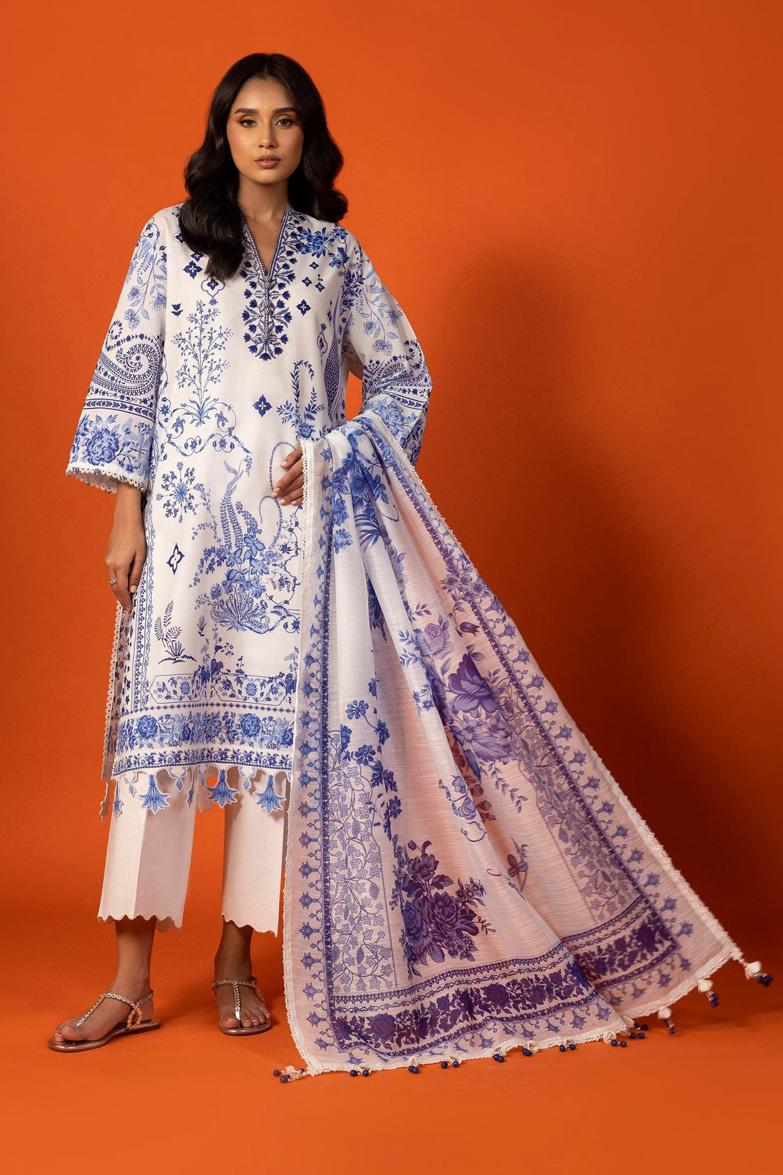 Sana Safinaz | Mahay Spring 25 | 1B by Sana Safinaz - Designer Dress - Type: Ladies Clothes - Available at Libayah - 100% Original