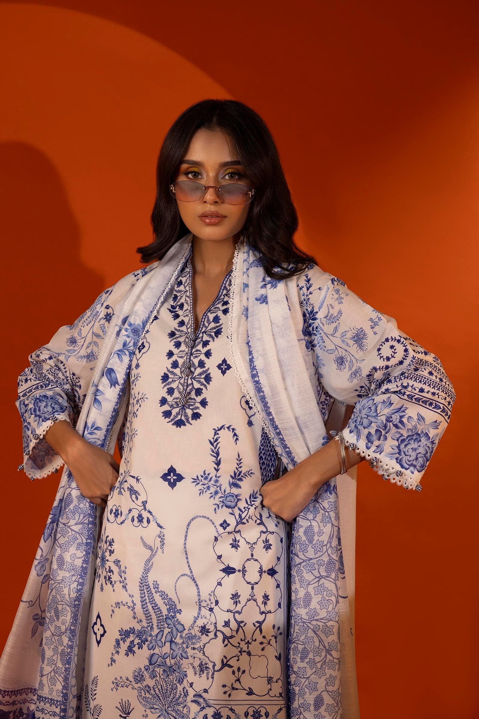 Sana Safinaz | Mahay Spring 25 | 1B by Sana Safinaz - Designer Dress - Type: Ladies Clothes - Available at Libayah - 100% Original