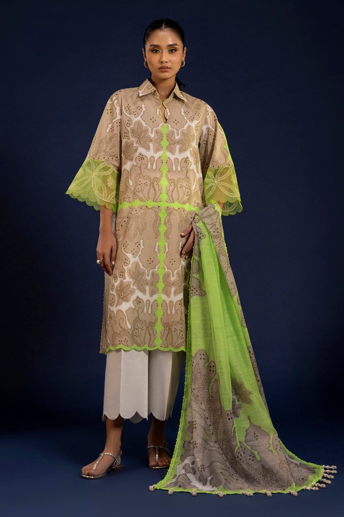 Sana Safinaz | Mahay Spring 25 | A-13 by Sana Safinaz - Designer Dress - Type: Ladies Clothes - Available at Libayah - 100% Original