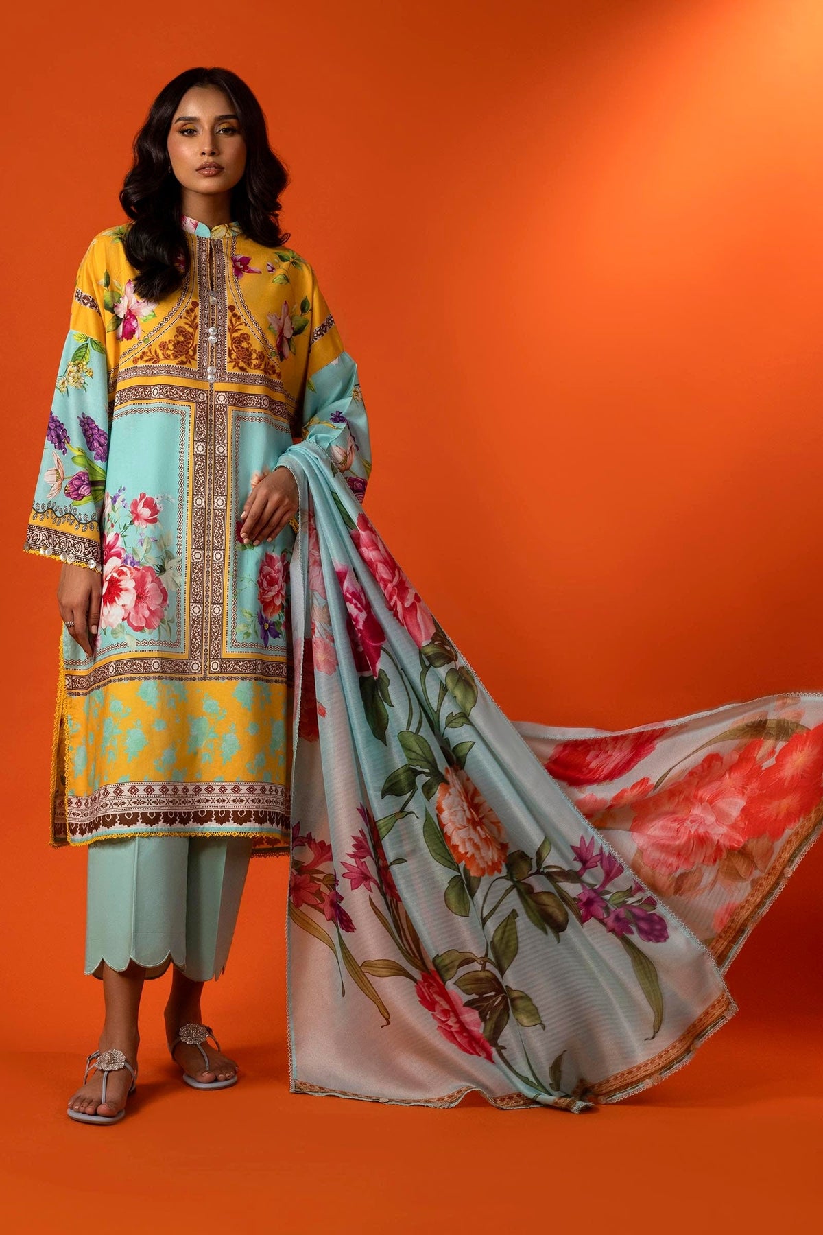 Sana Safinaz | Mahay Spring 25 | A-12 by Sana Safinaz - Designer Dress - Type: Ladies Clothes - Available at Libayah - 100% Original