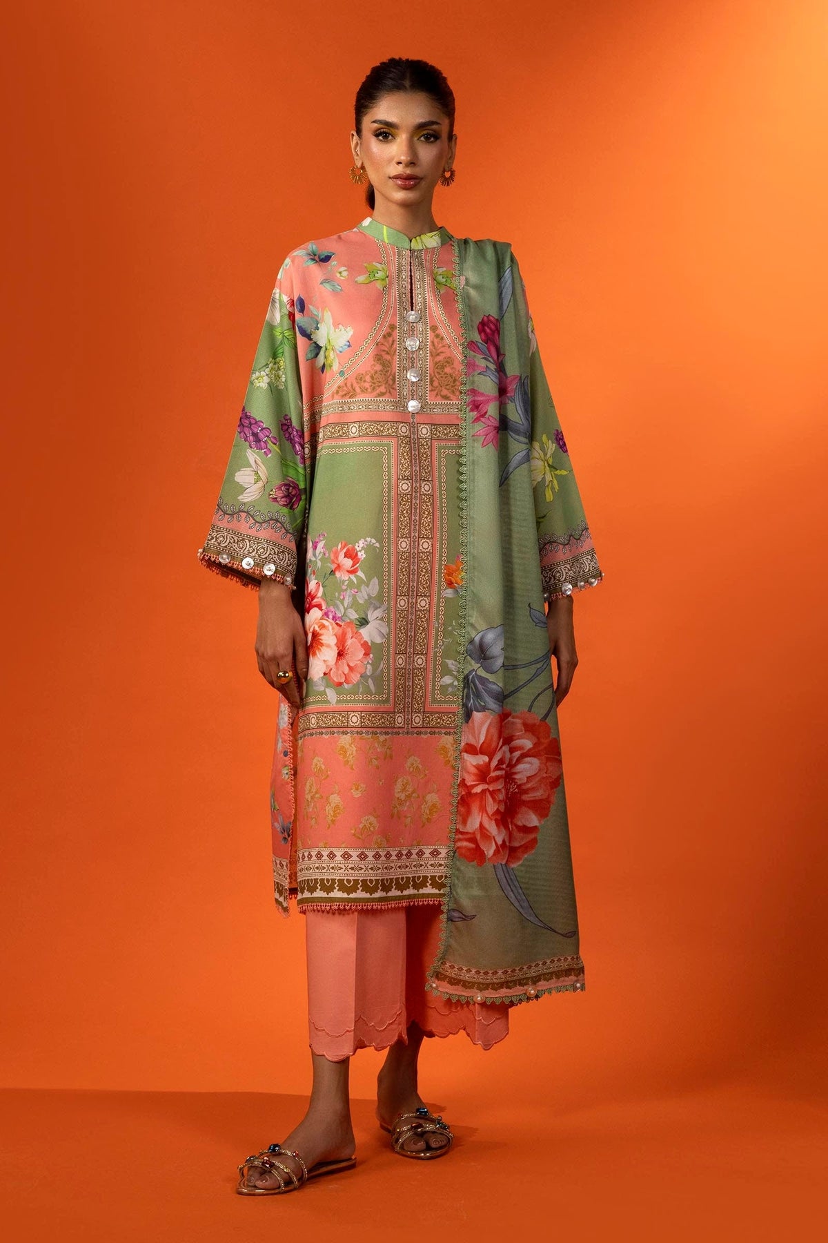 Sana Safinaz | Mahay Spring 25 | A-11 by Sana Safinaz - Designer Dress - Type: Ladies Clothes - Available at Libayah - 100% Original