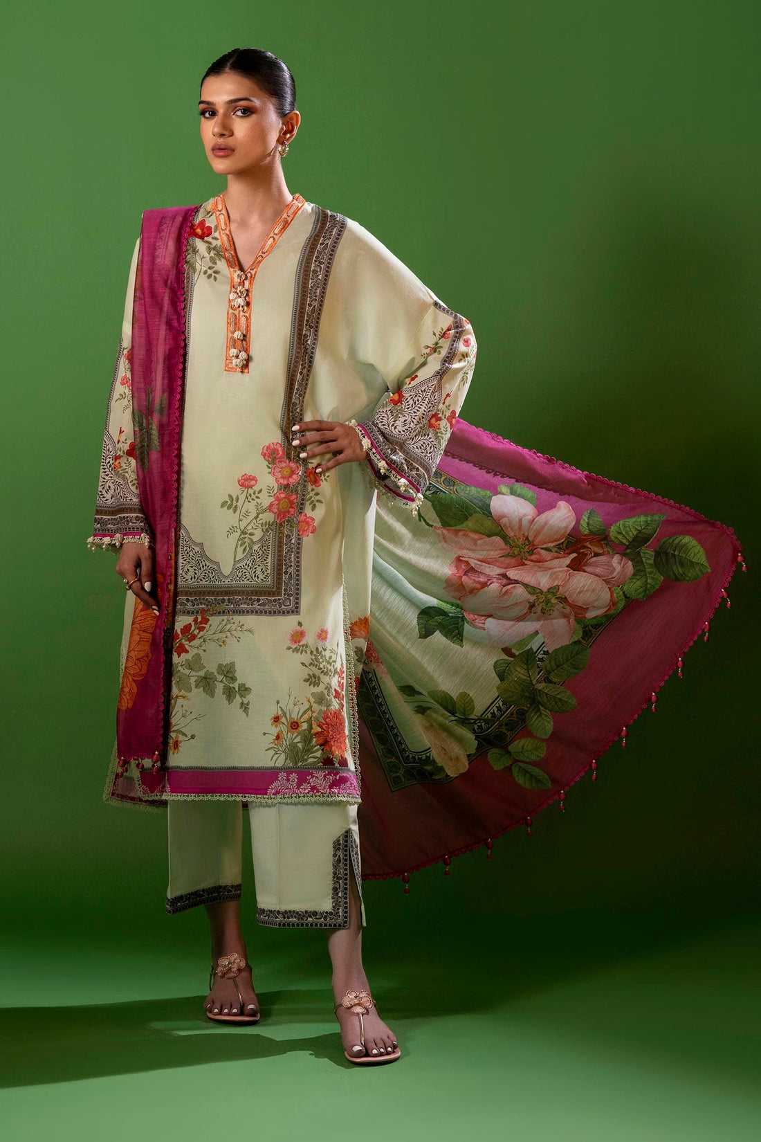 Sana Safinaz | Mahay Spring 25 | A-09 by Sana Safinaz - Designer Dress - Type: Ladies Clothes - Available at Libayah - 100% Original