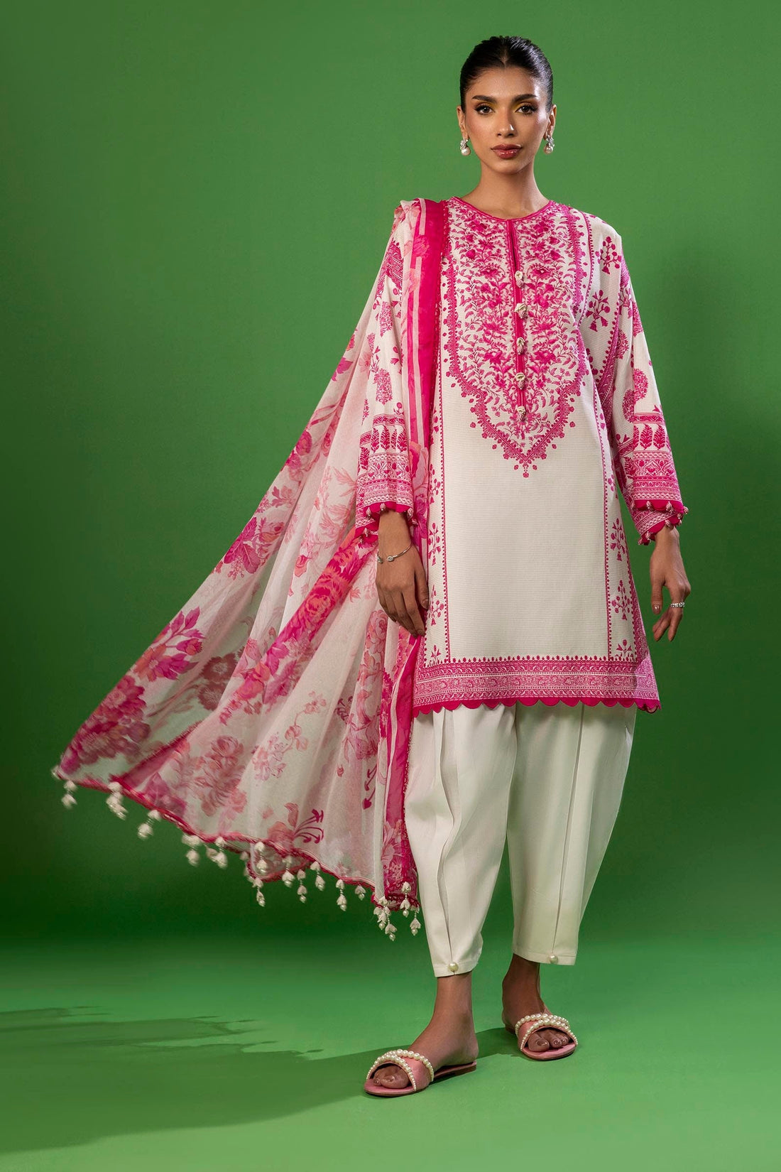 Sana Safinaz | Mahay Spring 25 | A-08 by Sana Safinaz - Designer Dress - Type: Ladies Clothes - Available at Libayah - 100% Original