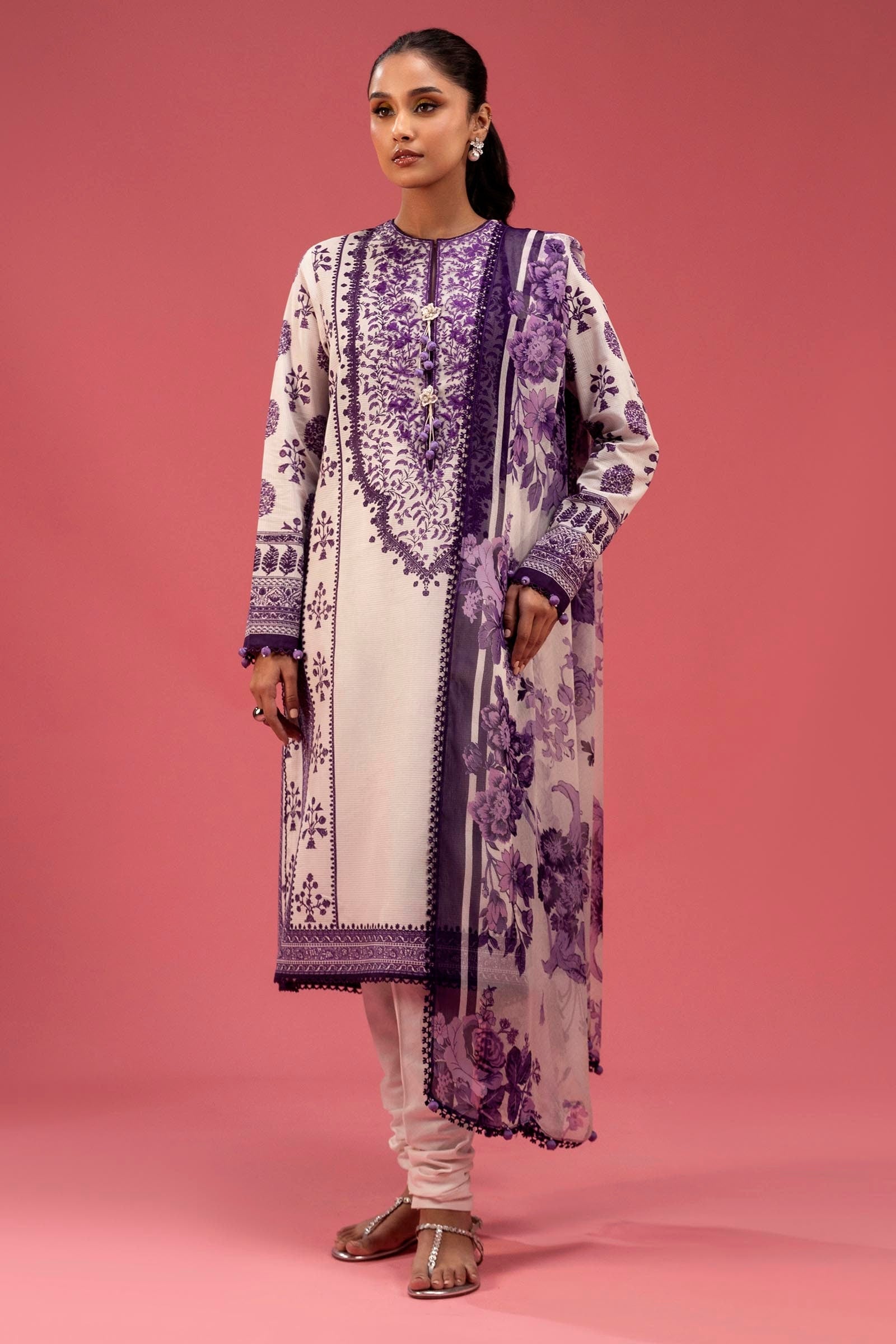 Sana Safinaz | Mahay Spring 25 | A-07 by Sana Safinaz - Designer Dress - Type: Ladies Clothes - Available at Libayah - 100% Original