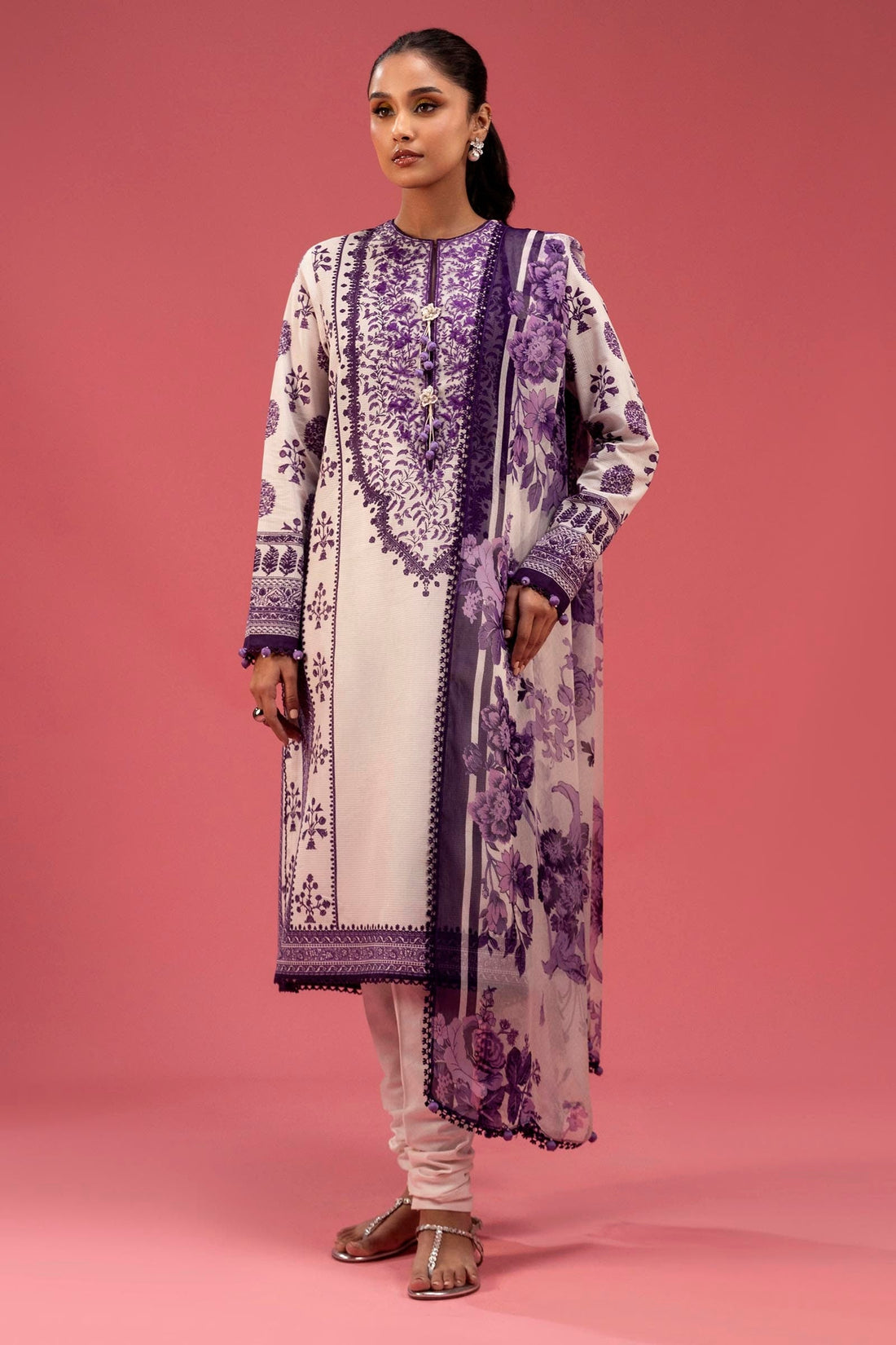 Sana Safinaz | Mahay Spring 25 | A-07 by Sana Safinaz - Designer Dress - Type: Ladies Clothes - Available at Libayah - 100% Original