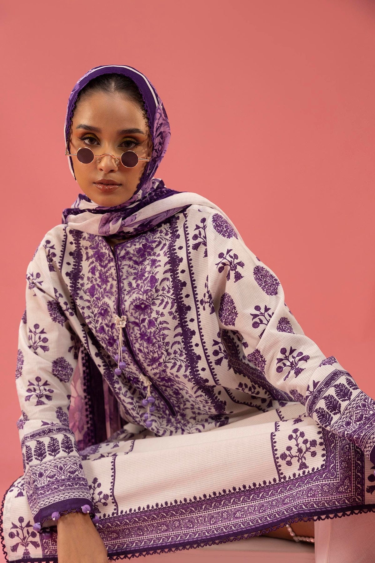 Sana Safinaz | Mahay Spring 25 | A-07 by Sana Safinaz - Designer Dress - Type: Ladies Clothes - Available at Libayah - 100% Original