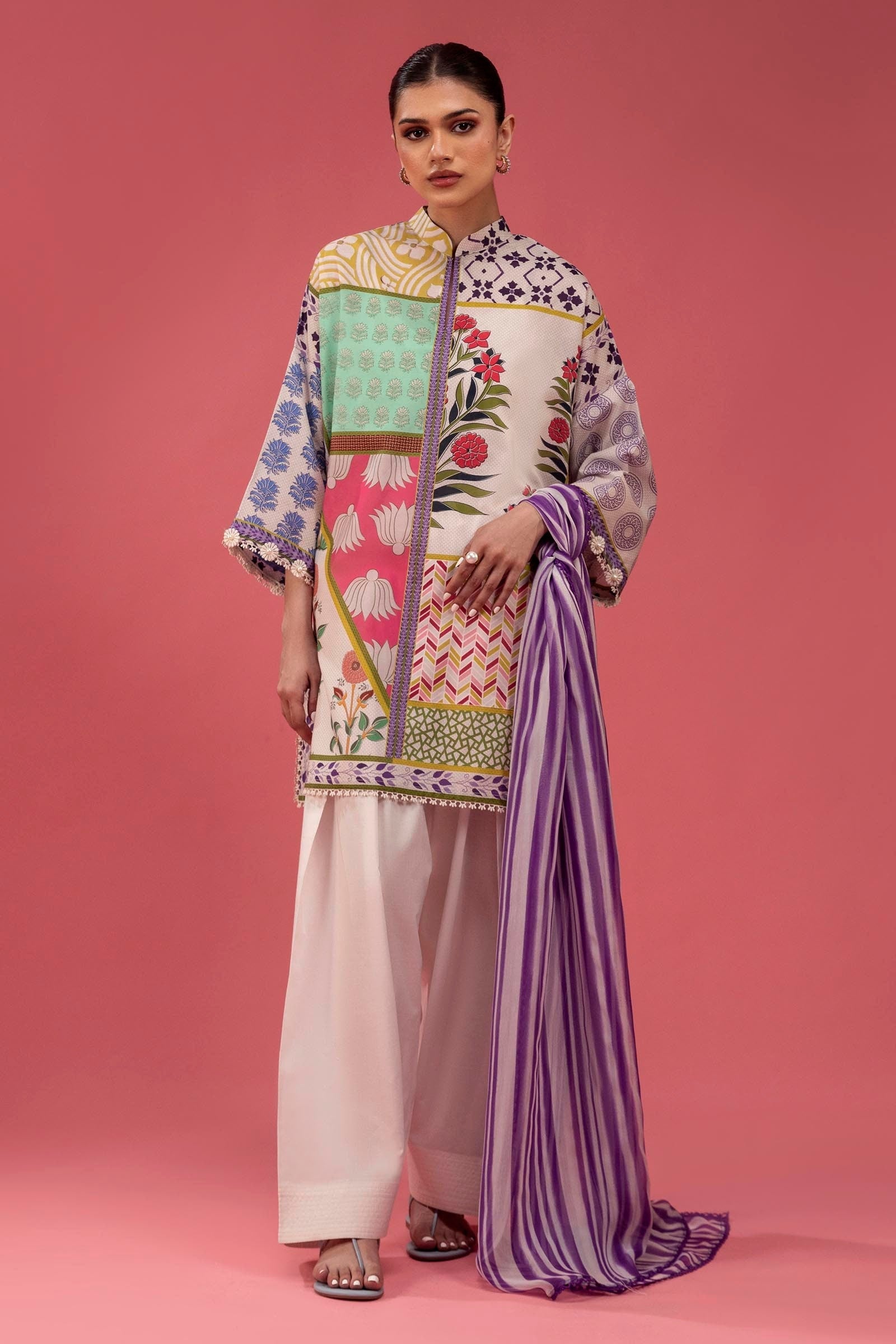 Sana Safinaz | Mahay Spring 25 | A-05 by Sana Safinaz - Designer Dress - Type: Ladies Clothes - Available at Libayah - 100% Original