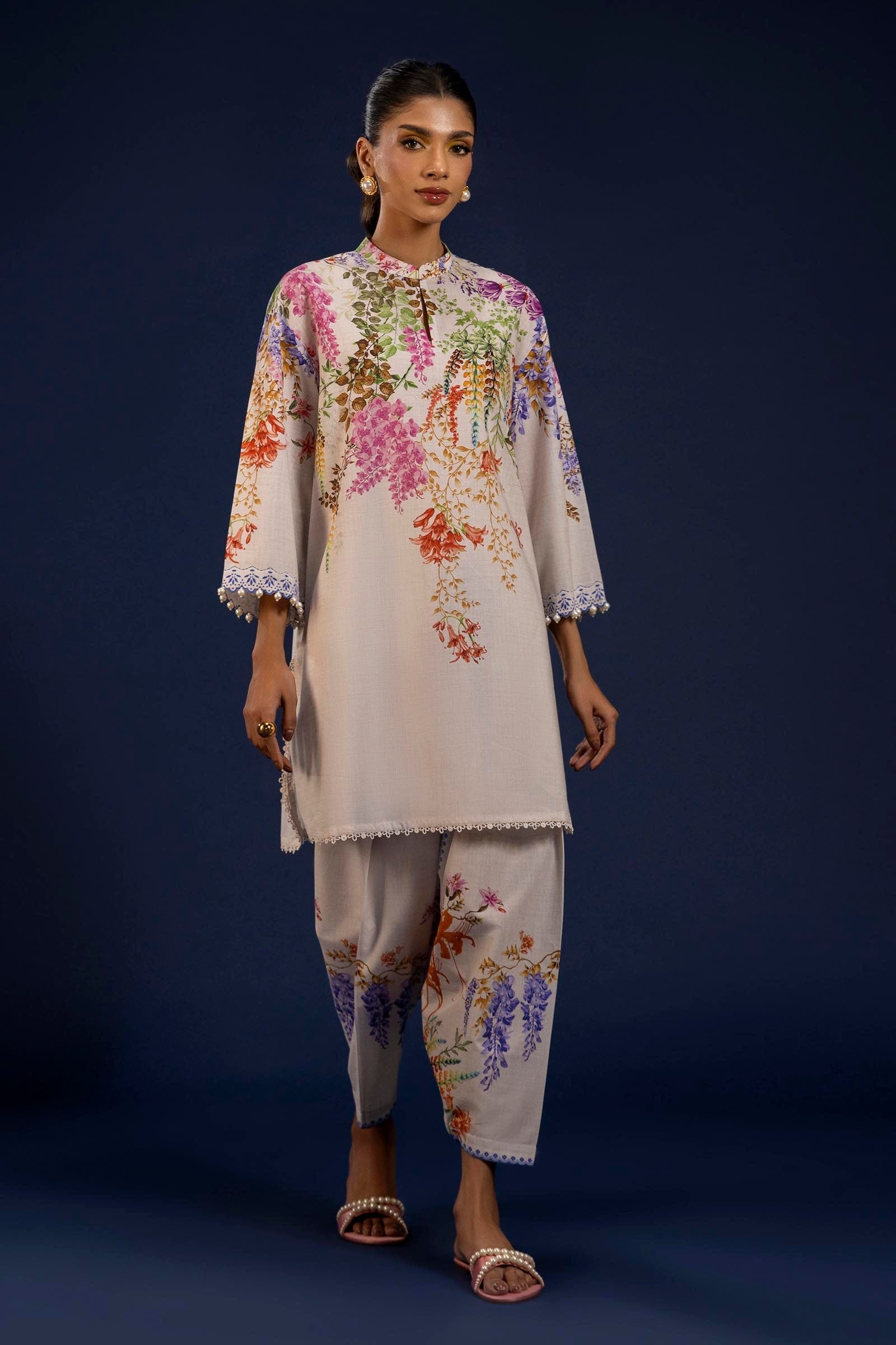 Sana Safinaz | Mahay Spring 25 | A-04 by Sana Safinaz - Designer Dress - Type: Ladies Clothes - Available at Libayah - 100% Original