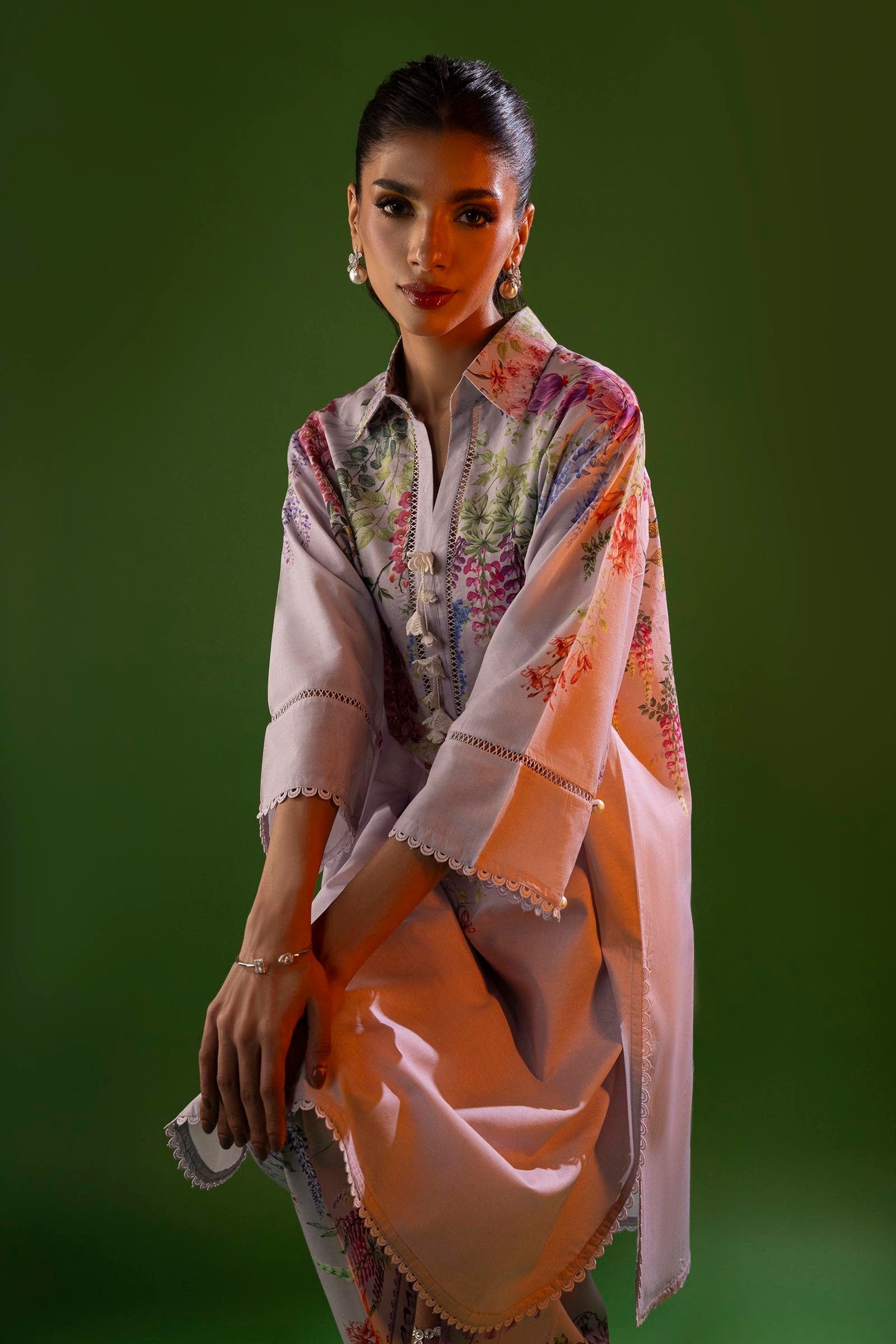 Sana Safinaz | Mahay Spring 25 | A-03 by Sana Safinaz - Designer Dress - Type: Ladies Clothes - Available at Libayah - 100% Original