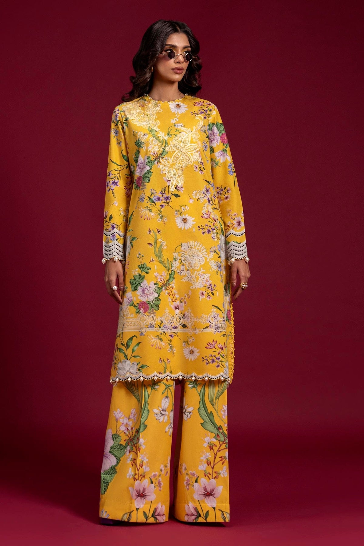 Sana Safinaz | Mahay Spring 25 | A-02 by Sana Safinaz - Designer Dress - Type: Ladies Clothes - Available at Libayah - 100% Original