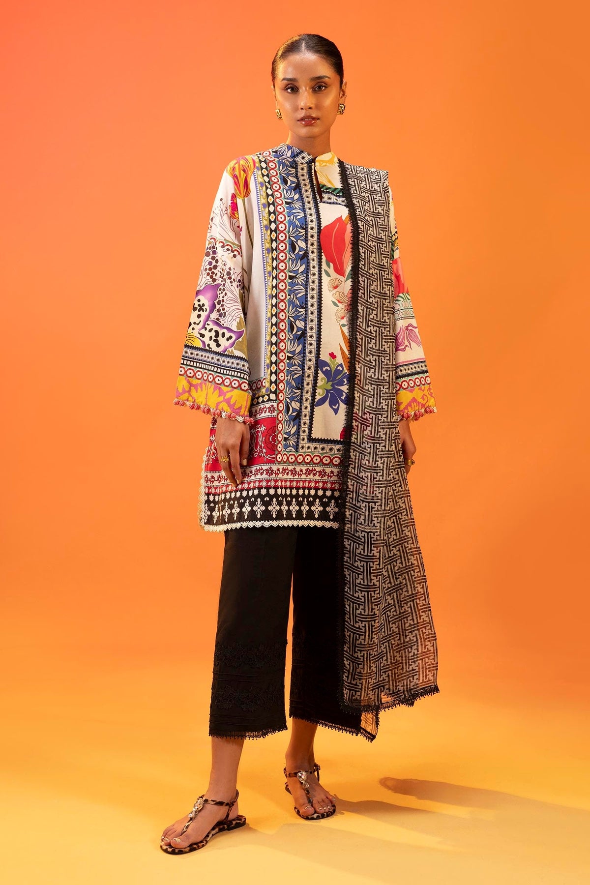 Sana Safinaz | Mahay Summer 25 | 002A by Sana Safinaz - Designer Dress - Type: Ladies Clothes - Available at Libayah - 100% Original