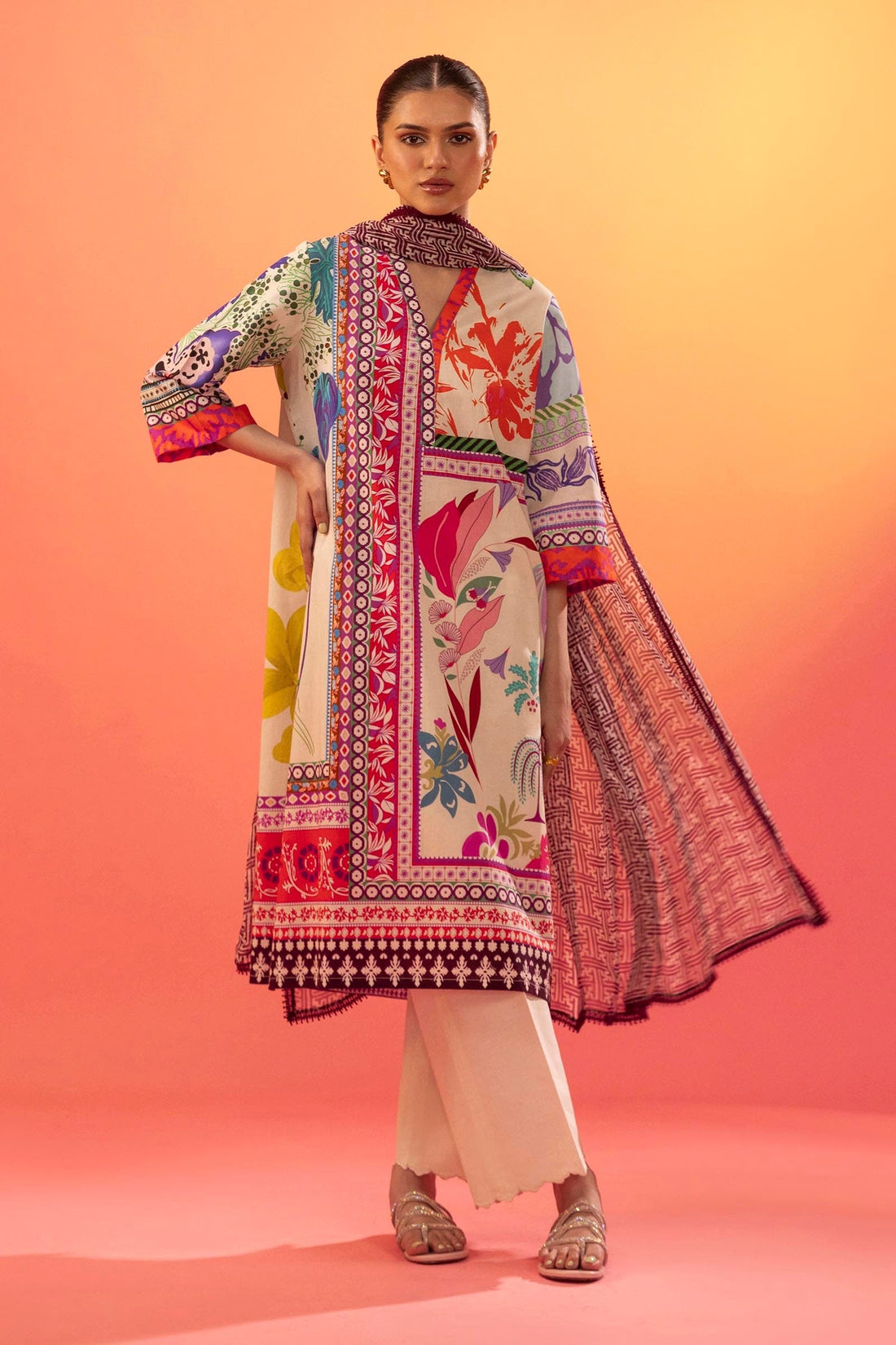 Sana Safinaz | Mahay Summer 25 | 002B by Sana Safinaz - Designer Dress - Type: Ladies Clothes - Available at Libayah - 100% Original