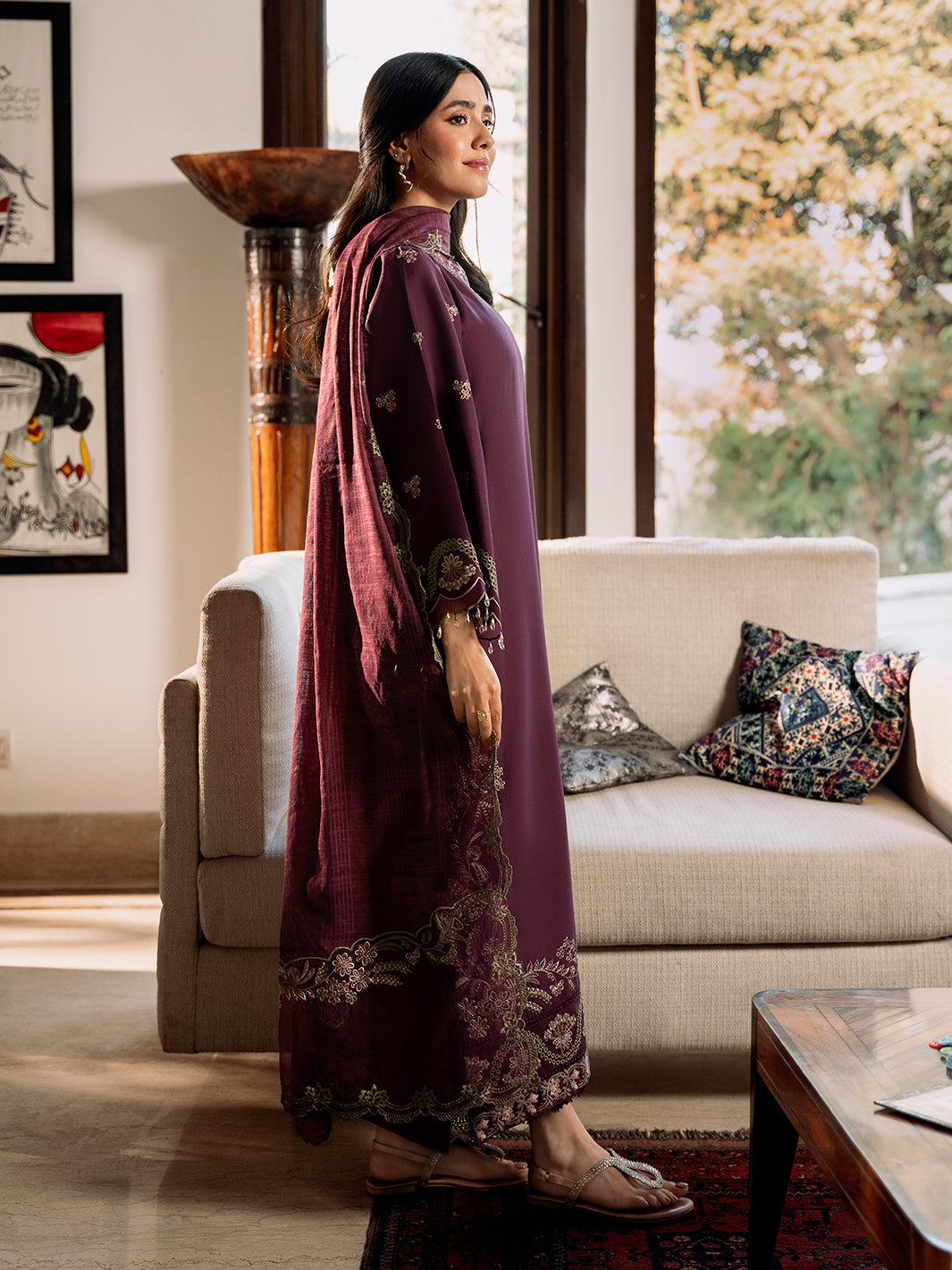 Izel | Mahveen Festive Lawn 25 | HANA by Izel - Designer Dress - Type: Ladies Clothes - Available at Libayah - 100% Original