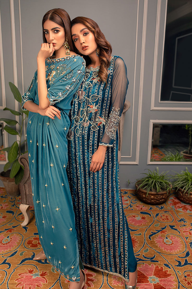 Haute Form | Luxury Pret | SAPPHIRE by Haute Form - Designer Dress - Type: Ladies Clothes - Available at Libayah - 100% Original