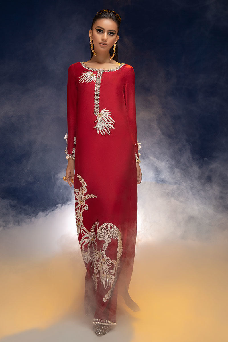 Haute Form | Luxury Pret | RED OOMPH by Haute Form - Designer Dress - Type: Ladies Clothes - Available at Libayah - 100% Original