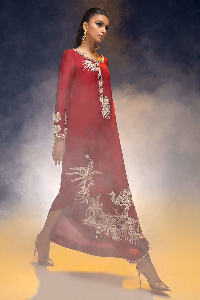 Haute Form | Luxury Pret | RED OOMPH by Haute Form - Designer Dress - Type: Ladies Clothes - Available at Libayah - 100% Original