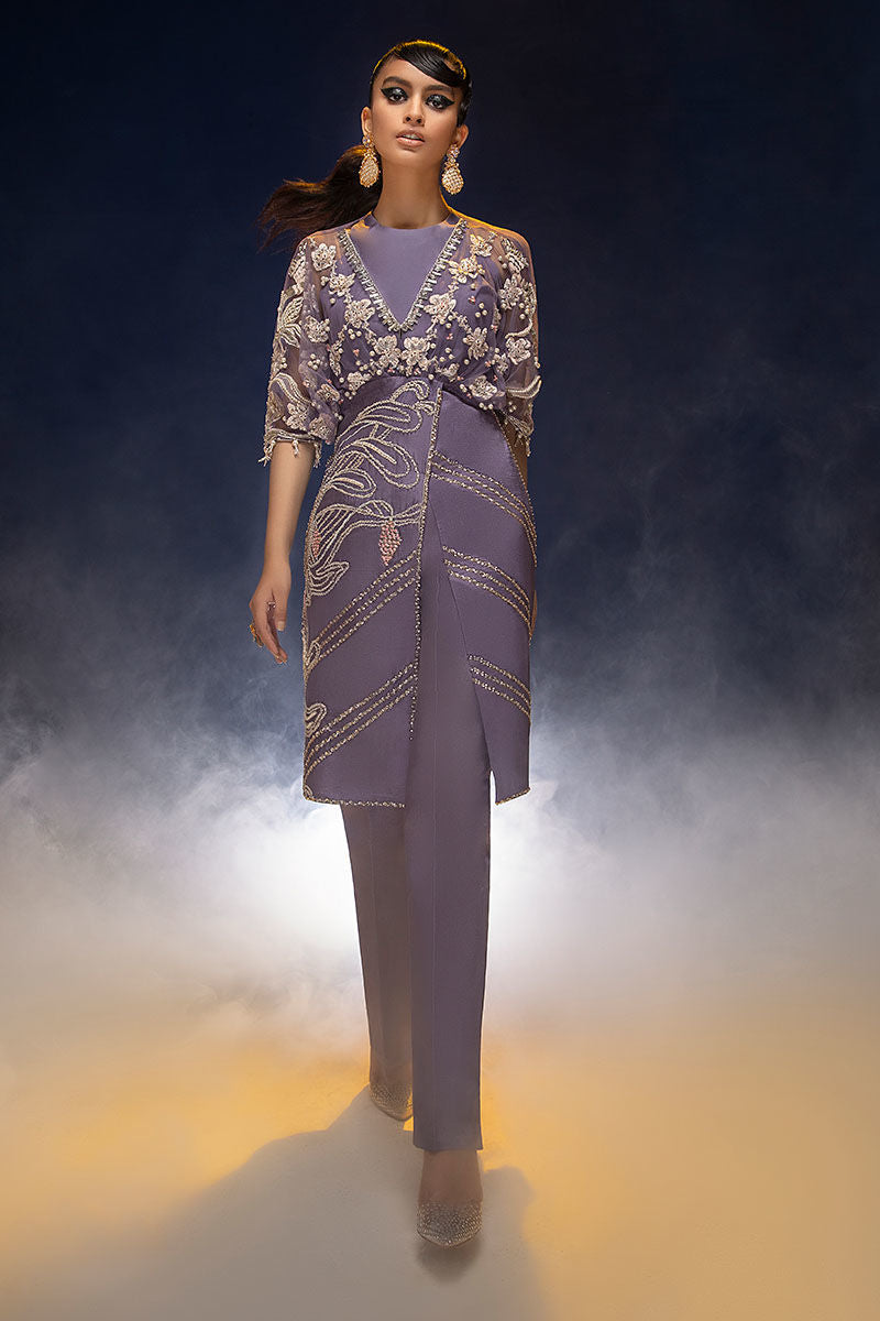 Haute Form | Luxury Pret | PURPLE ROSE by Haute Form - Designer Dress - Type: Ladies Clothes - Available at Libayah - 100% Original