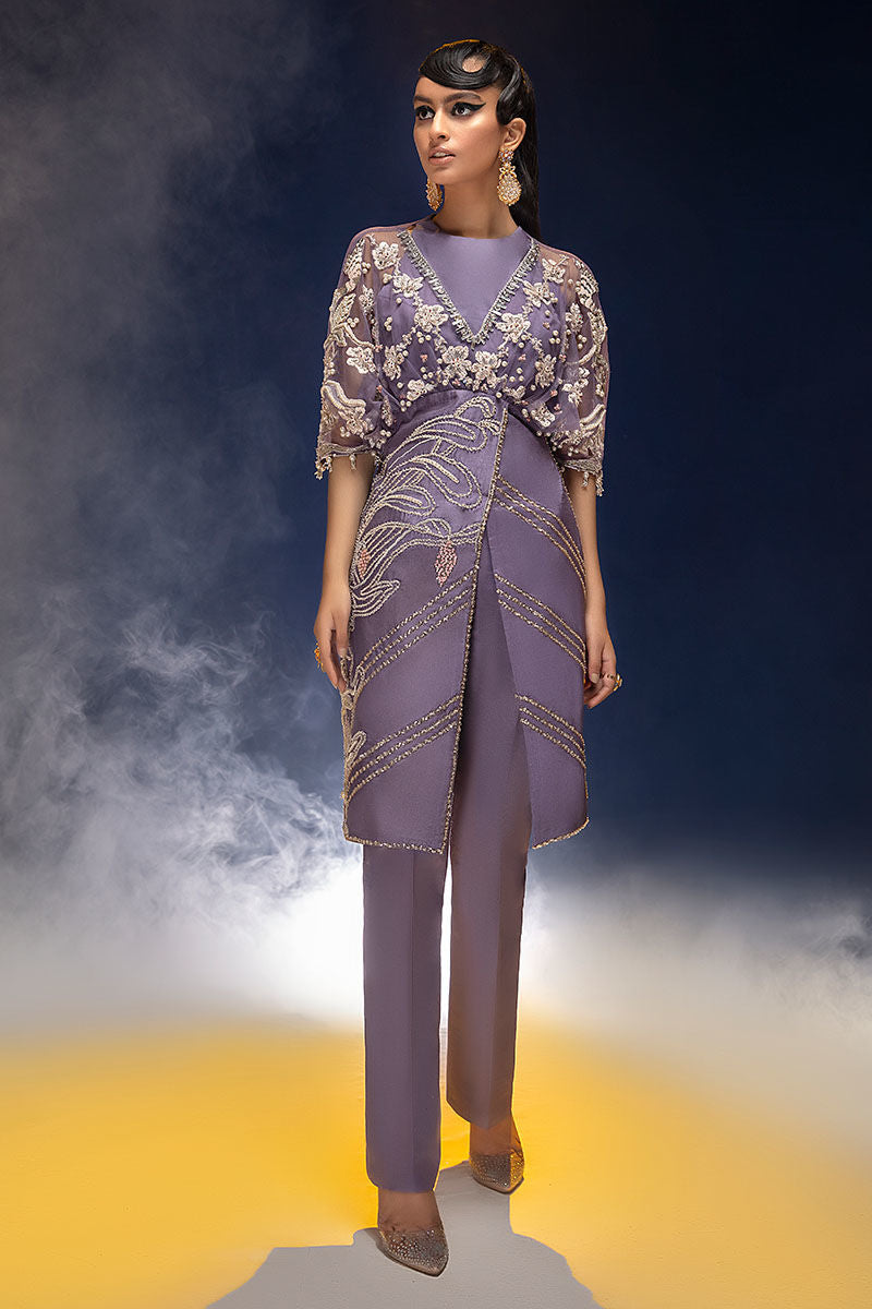 Haute Form | Luxury Pret | PURPLE ROSE by Haute Form - Designer Dress - Type: Ladies Clothes - Available at Libayah - 100% Original