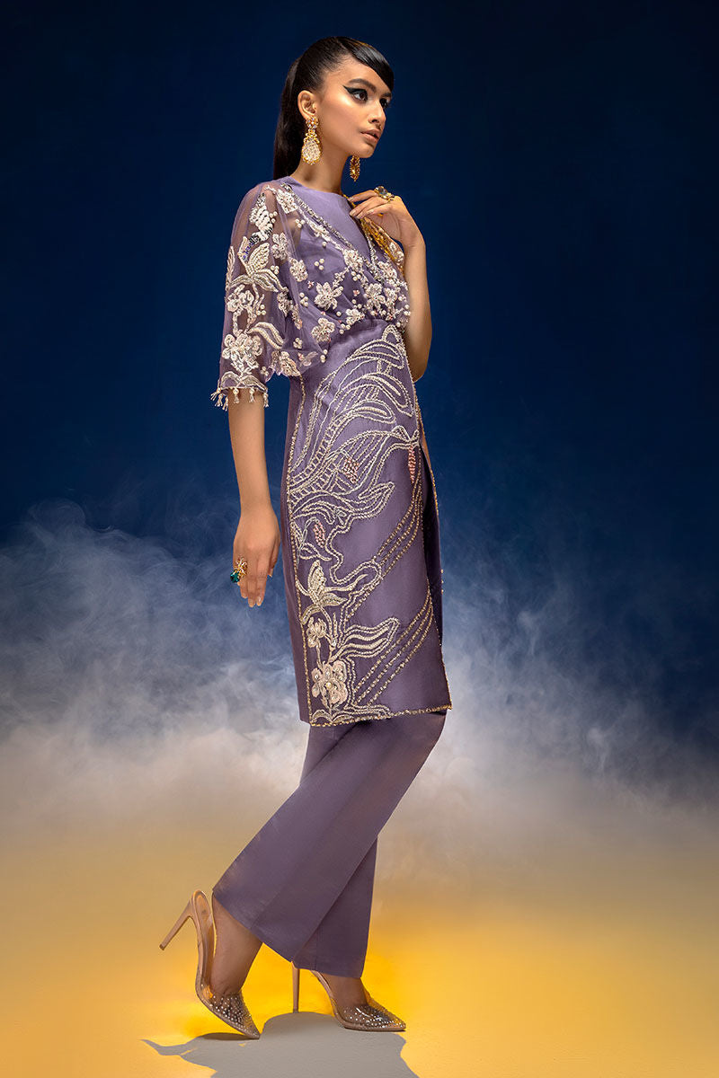 Haute Form | Luxury Pret | PURPLE ROSE by Haute Form - Designer Dress - Type: Ladies Clothes - Available at Libayah - 100% Original
