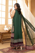 Hemstitch | Summer Luxury Lawn 24 | Bottle Green by Hemstitch - Designer Dress - Type: Ladies Clothes - Available at Libayah - 100% Original