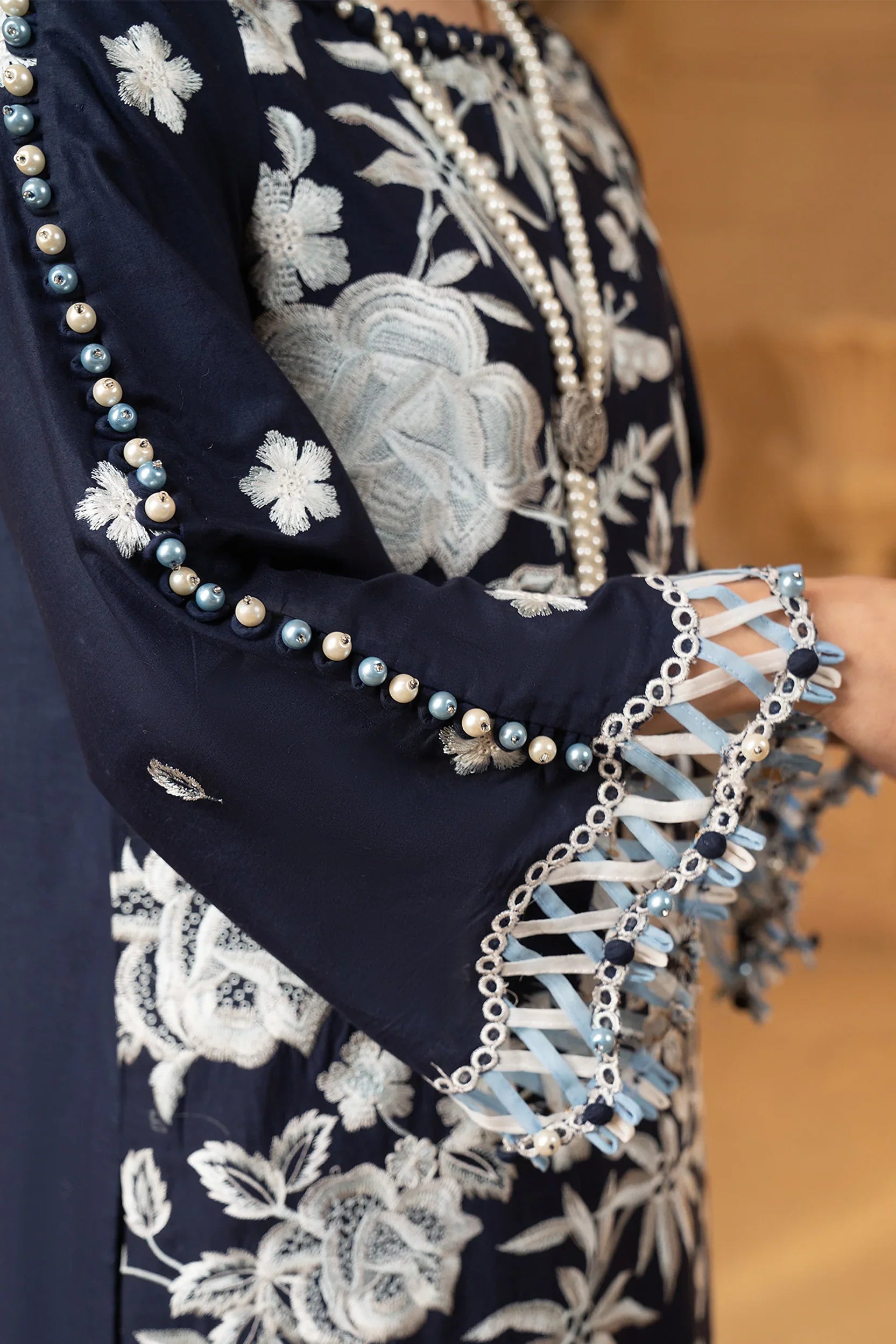 Hemstitch | Summer Luxury Lawn 24 | Ice Blue by Hemstitch - Designer Dress - Type: Ladies Clothes - Available at Libayah - 100% Original