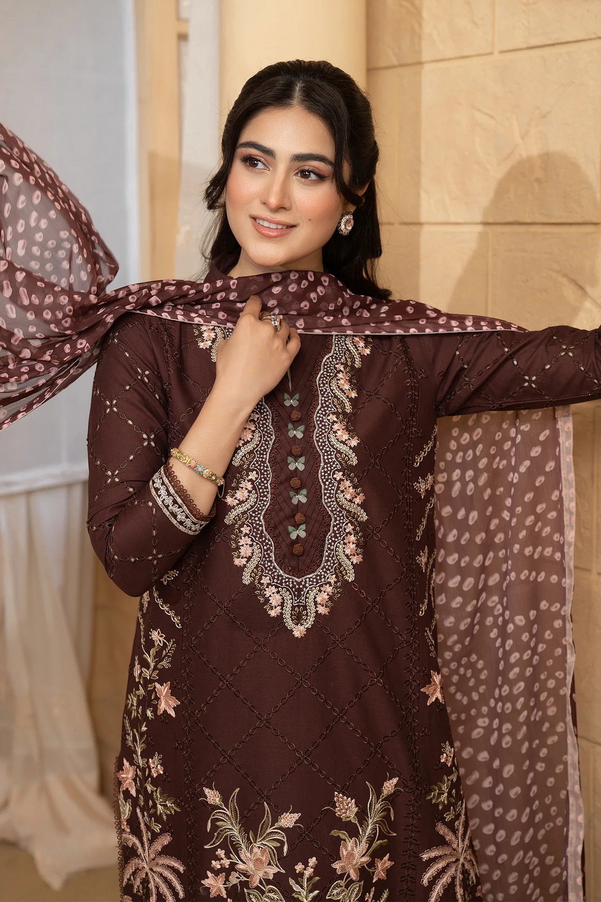 Hemstitch | Summer Luxury Lawn 24 | Mulberry by Hemstitch - Designer Dress - Type: Ladies Clothes - Available at Libayah - 100% Original