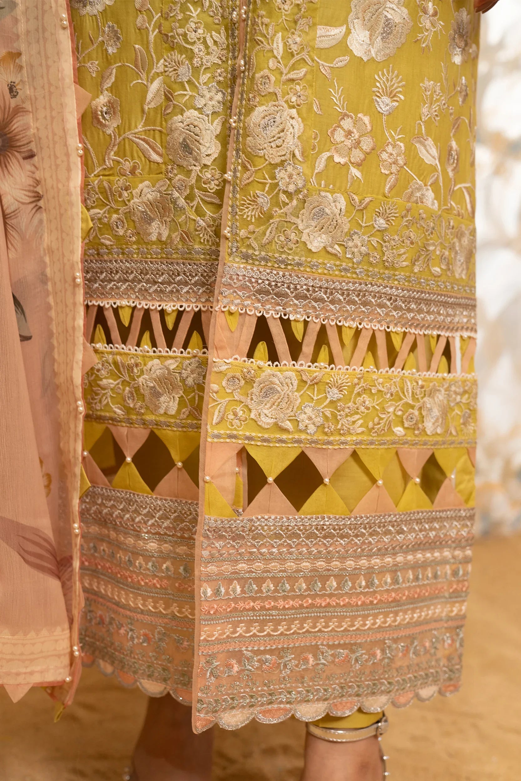 Hemstitch | Summer Luxury Lawn 24 | Lime by Hemstitch - Designer Dress - Type: Ladies Clothes - Available at Libayah - 100% Original