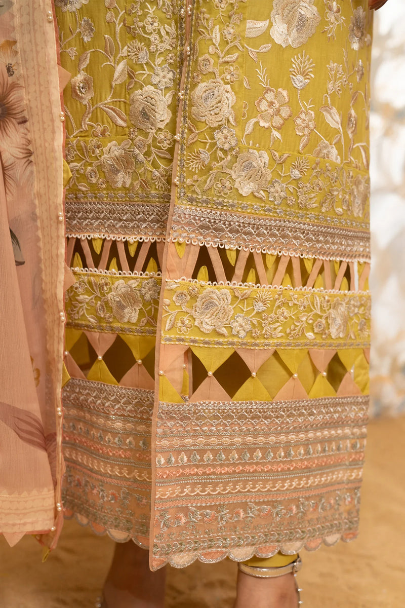 Hemstitch | Summer Luxury Lawn 24 | Lime by Hemstitch - Designer Dress - Type: Ladies Clothes - Available at Libayah - 100% Original