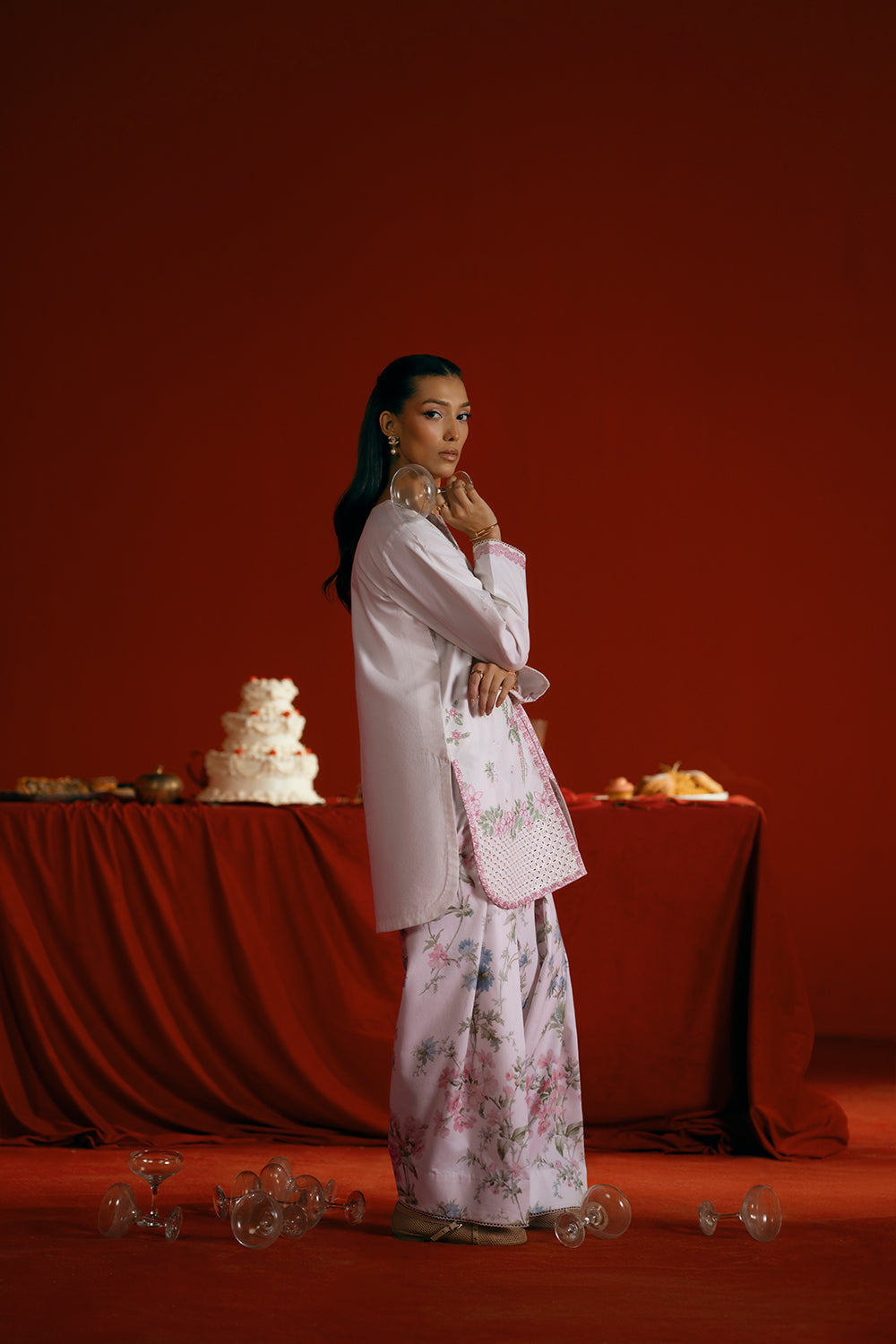 Saira Rizwan | Joolie Co ords |JOOLIE WHITE - JBP25-07 by Saira Rizwan - Designer Dress  - Type : Ladies Clothes - Available at Libayah - 100% Original 