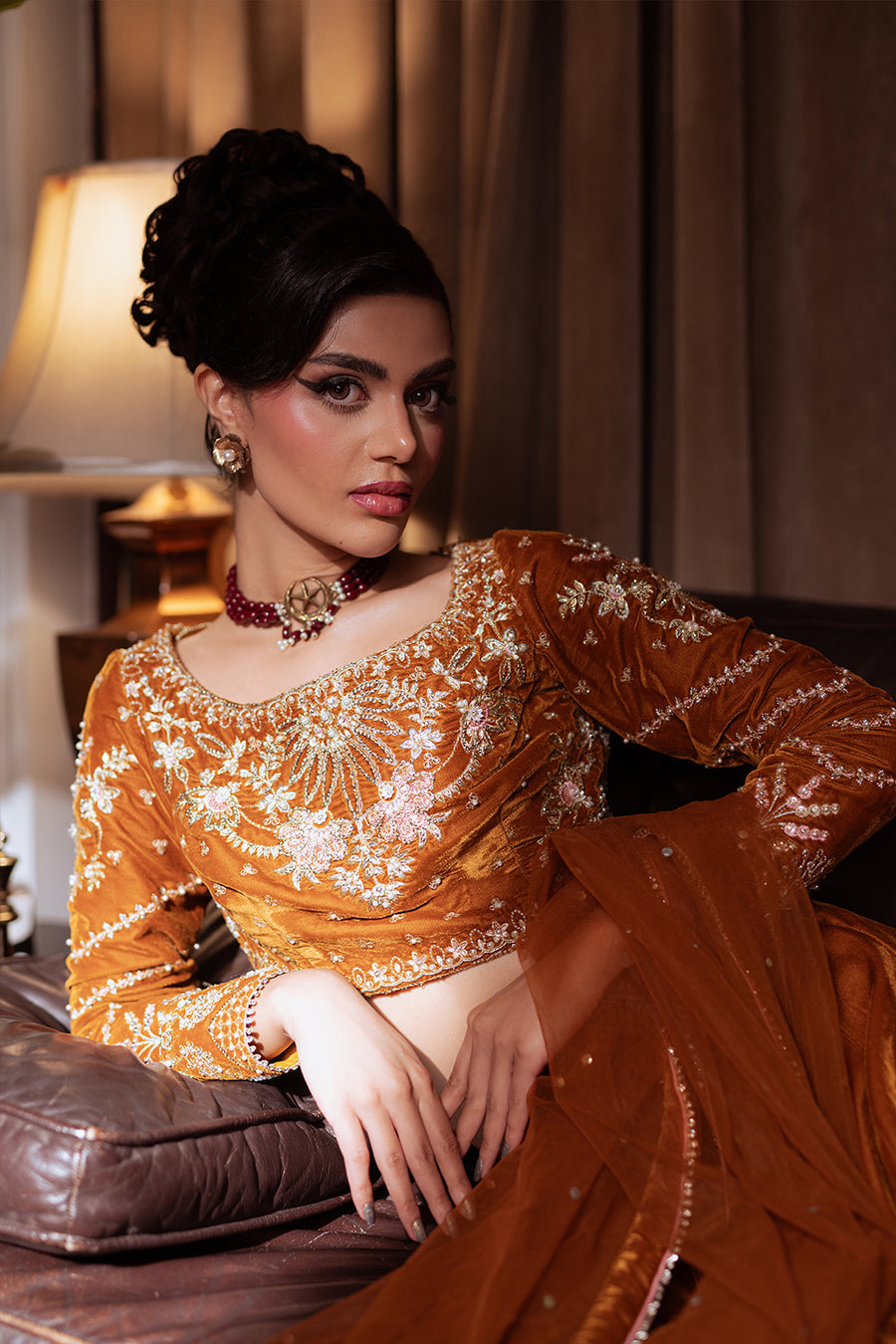 Saira Rizwan | Velvet Pret 25 | AMBERIN-SRVP25-11 by Saira Rizwan - Designer Dress - Type : Ladies Clothes - Available at Libayah - 100% Original 