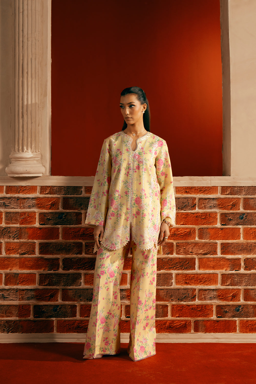 Saira Rizwan | Joolie Co ords | YELLOW-JBP25-01 by Saira Rizwan - Designer Dress  - Type : Ladies Clothes - Available at Libayah - 100% Original 