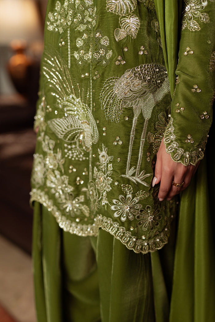 Saira Rizwan | Velvet Pret 25 | KAHWA-SRVP25-08 by Saira Rizwan - Designer Dress - Type : Ladies Clothes - Available at Libayah - 100% Original 
