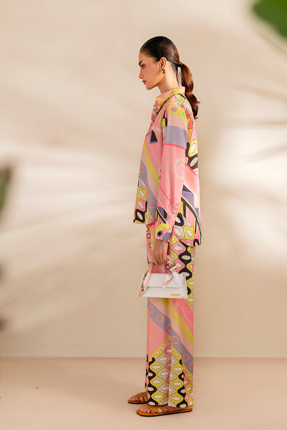 PEACHY TIDE - SRSP-25-09 – authentic Pakistani dress from the Saira Rizwan Silk Coords 25 collection for women in the UK.