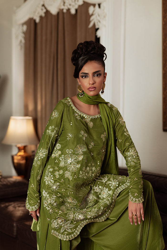 Saira Rizwan | Velvet Pret 25 | KAHWA-SRVP25-08 by Saira Rizwan - Designer Dress - Type : Ladies Clothes - Available at Libayah - 100% Original 