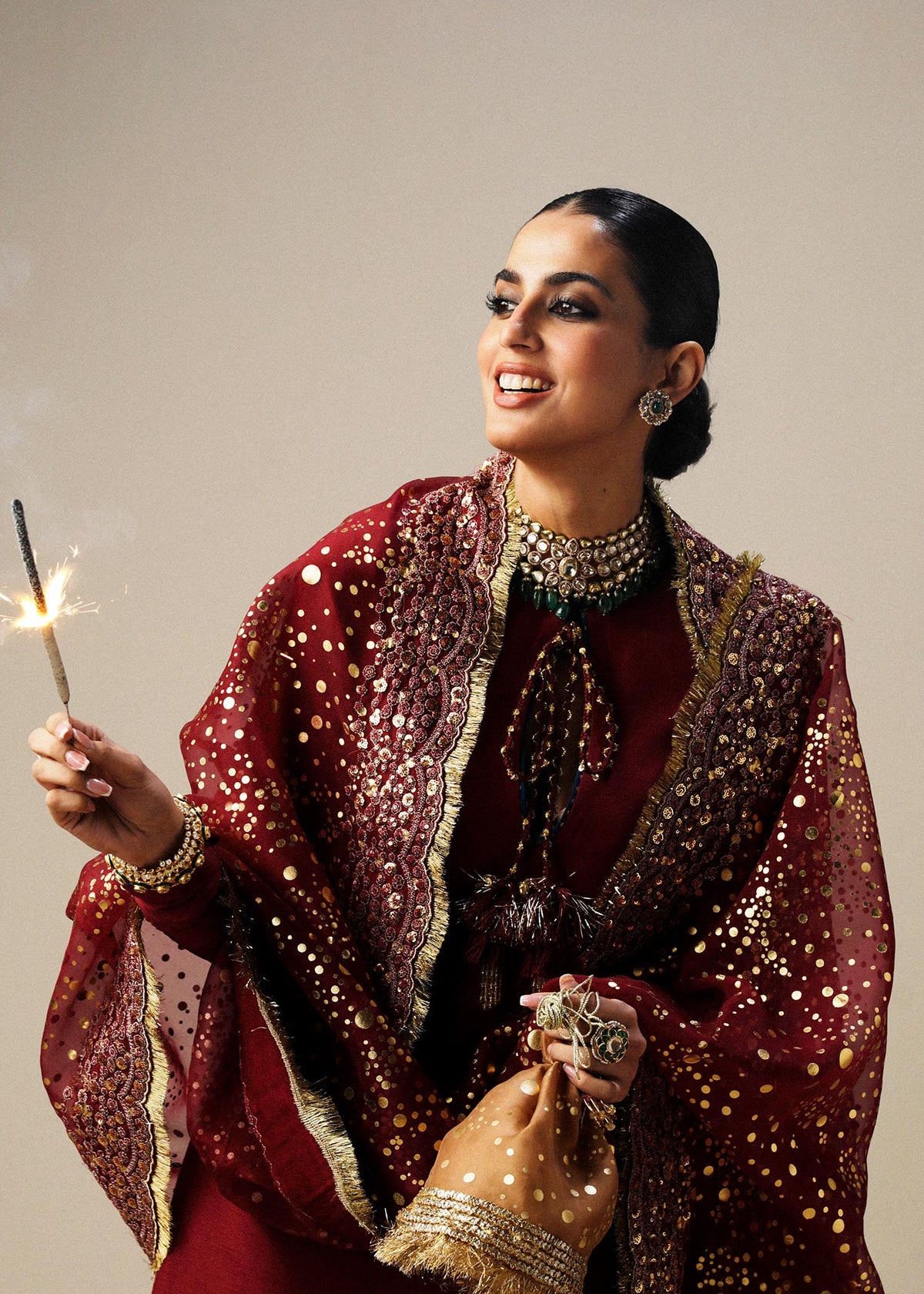 Hussain Rehar | Luxury Formals | Surkh by Hussain Rehar - Designer Dress - Type: Ladies Clothes - Available at Libayah - 100% Original