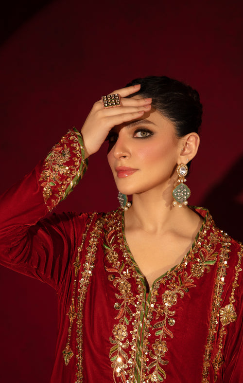 Maya | Raazi Velvet 24 | IMROZ by Maya - Designer Dress - Type: Ladies Clothes - Available at Libayah - 100% Original