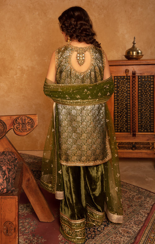 Maya | Raazi Velvet 24 | GULZAR by Maya - Designer Dress - Type: Ladies Clothes - Available at Libayah - 100% Original