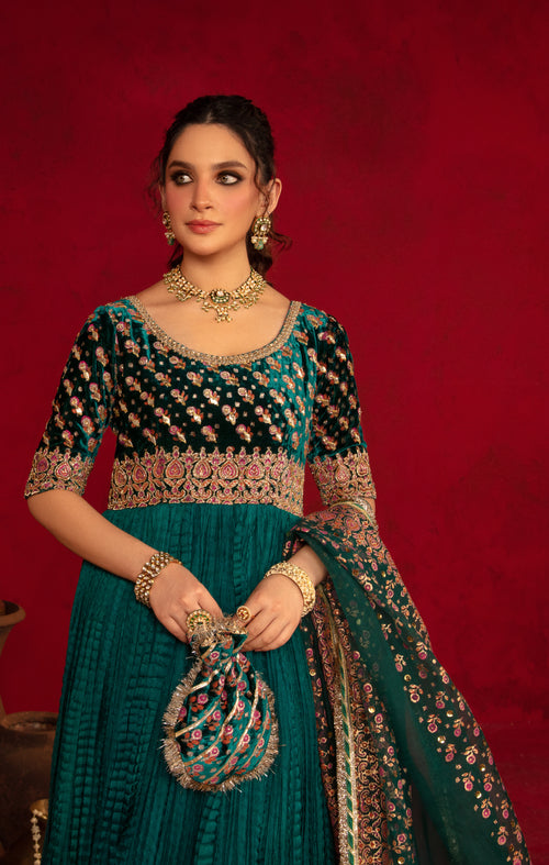 Maya | Raazi Velvet 24 | DILAAB by Maya - Designer Dress - Type: Ladies Clothes - Available at Libayah - 100% Original
