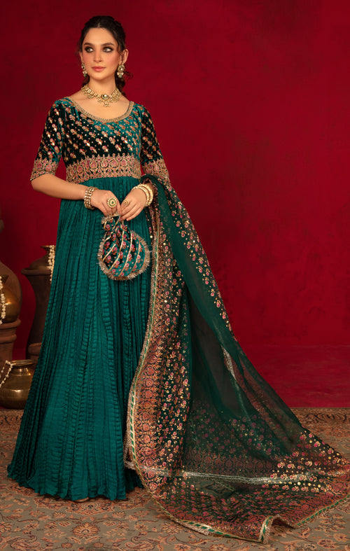 Maya | Raazi Velvet 24 | DILAAB by Maya - Designer Dress - Type: Ladies Clothes - Available at Libayah - 100% Original