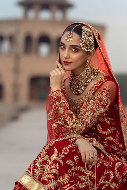 Maya | Wedding Formal Ulfat | SURKH by Maya - Designer Dress - Type: Ladies Clothes - Available at Libayah - 100% Original