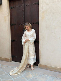 Afrozeh | Basic Pret 26 RTW | NACRE by Afrozeh - Designer Dress  - Type : Ladies Clothes - Available at Libayah - 100% Original 