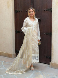 Afrozeh | Basic Pret 26 RTW | NACRE by Afrozeh - Designer Dress  - Type : Ladies Clothes - Available at Libayah - 100% Original 