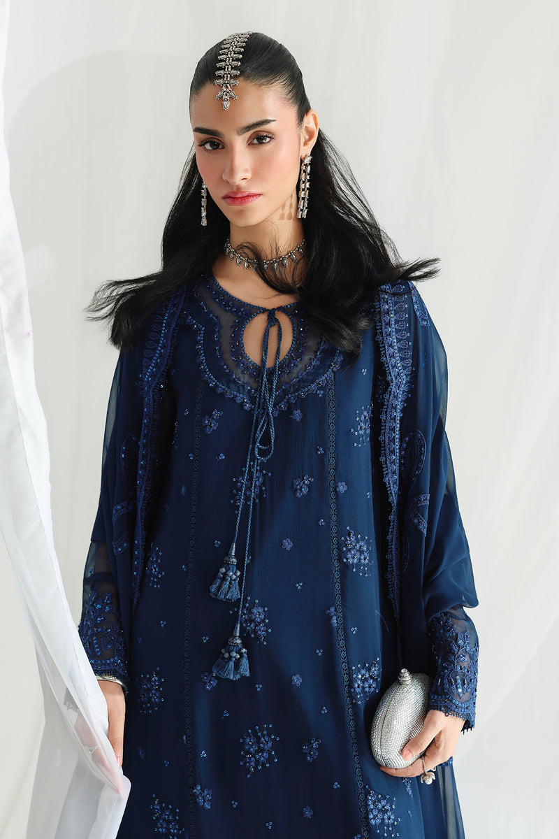 Qalamkar | Chiffon 26 | QCC-02 SHIREEN by Qalamkar - Designer Dress  - Type : Ladies Clothes - Available at Libayah - 100% Original 