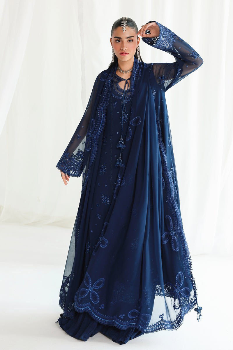 Qalamkar | Chiffon 26 | QCC-02 SHIREEN by Qalamkar - Designer Dress  - Type : Ladies Clothes - Available at Libayah - 100% Original 