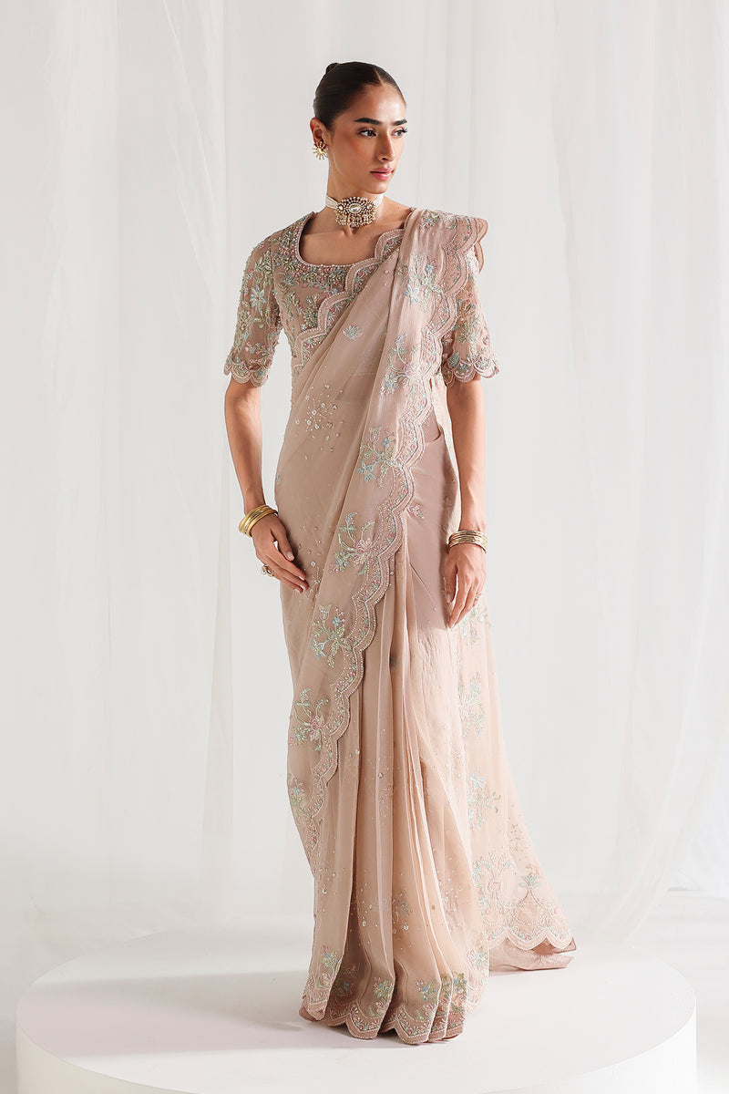 Qalamkar | Chiffon 26 | QCC-04 NOVERA by Qalamkar - Designer Dress  - Type : Ladies Clothes - Available at Libayah - 100% Original 