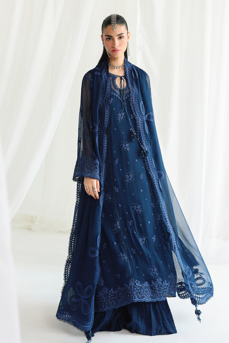 Qalamkar | Chiffon 26 | QCC-02 SHIREEN by Qalamkar - Designer Dress  - Type : Ladies Clothes - Available at Libayah - 100% Original 