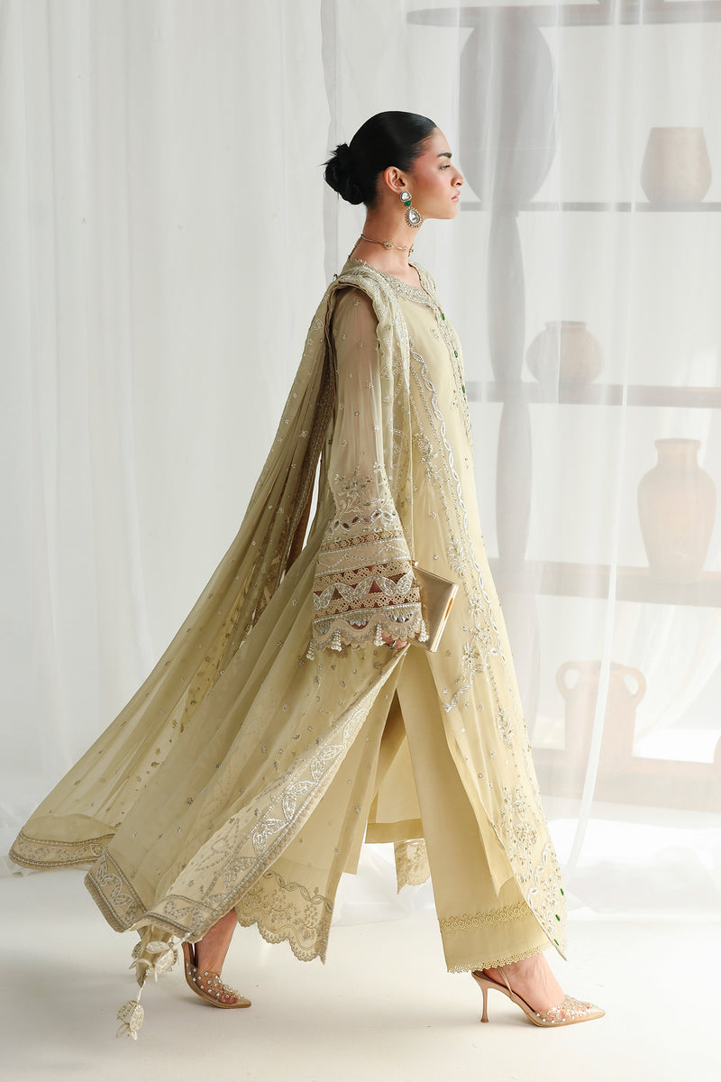 Qalamkar | Chiffon 26 | QCC-01 DEENA by Qalamkar - Designer Dress  - Type : Ladies Clothes - Available at Libayah - 100% Original 