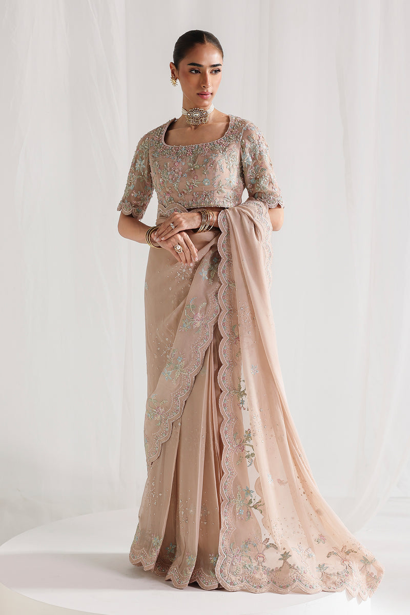 Qalamkar | Chiffon 26 | QCC-04 NOVERA by Qalamkar - Designer Dress  - Type : Ladies Clothes - Available at Libayah - 100% Original 